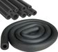 Allecto Premium - Isolation de tuyau en mousse Ø 28 mm tube d'isolation de tuyau noir pour chauffage plomberie tuyau de chauffage tuyau en cuivre 1.8 m (noir 28 mm)