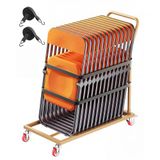 VEVOR Chariot de rangement pliable pour 25 chaises