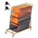 VEVOR Chariot de rangement pliable pour 25 chaises