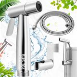 Ibenzoa® Verstelbare Roestvrij Stalen Handdouche Set voor Bidet en Badkamer met Explosiebestendige Slang