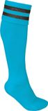 PROACT® Chaussettes de sport avec rayures contrastées PA015 - Turquoise clair / Gris foncé - 39/42 EU