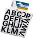 Herma Alfabet stickers A-Z - 4x vellen - zwart - 25 mm - watervast