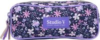 Merkloos Etui Studio V Flower Bomb Blauw
