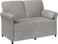 vidaXL 2-Zits Sofa Lichtgrijs 138 x 83 x 95 cm Fluweel