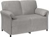 vidaXL Canapé 2 places gris clair 138 x 83 x 95 cm velours