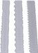 Shenzhen Haorui Industrial Technology Co., Ltd. Règle déchire-papier en métal - Règle créative pour l'art du papier pour la fabrication de cartes - Artisanat DIY - 3 styles - Gris