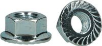 pgb-Europe Gekartelde moer DIN 6923 M12 Zn - 100 stuks