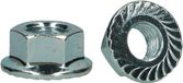 pgb-Europe Gekartelde moer DIN 6923 M12 Zn - 100 stuks