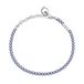 Brosway Tennisarmband Desideri für Damen aus 304 Edelstahl mit Liebesaufschrift, Herzanhänger und Zirkonia, Karabinerverschluss, Größe: 19 cm, BEI028