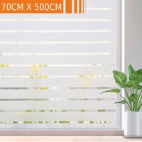 Simple Fix Raamfolie - 70cm x 500cm - Gestreept - Anti-inkijk - Statisch