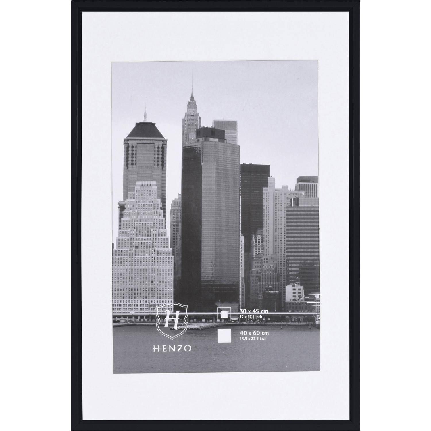 Henzo fotolijst - Metallica - 40x60 cm - Zwart - Kunststof