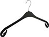 De Kledinghanger Gigant - Hanger - Adultes - NA47 - 60 Pièces - Hanger pour chemisier - Hanger pour chemise - Plastique - Noir - Pinces pour jupe - 47 cm - Hanger - NA-Serie (NA47_00/60)