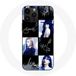 Maniacase Hoesje voor Iphone 14 Pro Max Zwartroze Handtekening Foto Jennie Jisoo Lisa Rose