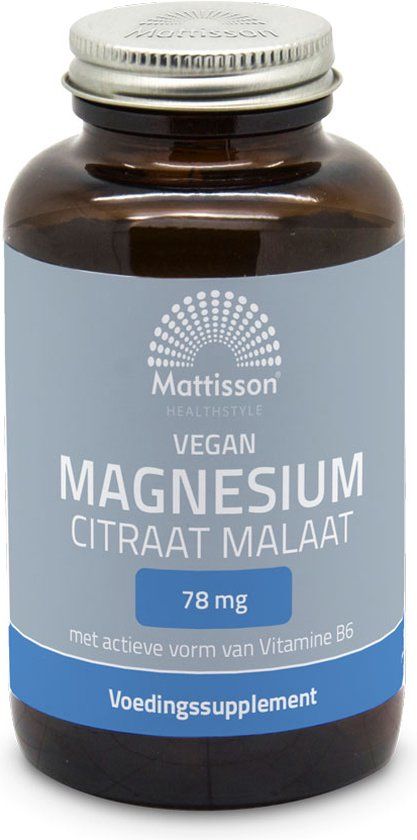 Mattisson Magnesium Citraat Malaat Capsules 86 mg - 120 Capsules