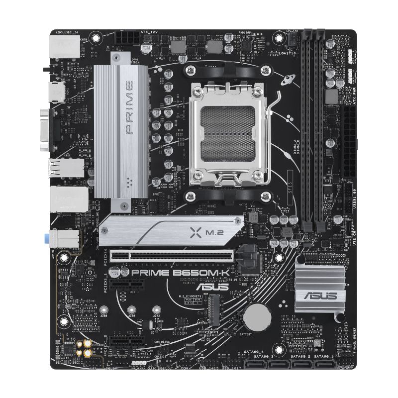 ASUS PRIME B650M-K Motherboard - Micro ATX - Socket AM5 - AMD B650 - DDR5