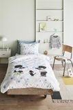 Beddinghouse x Fiep Amsterdam Bellenblazen dekbedovertrek - Eenpersoons - 140x200/220 - Blauw Groen