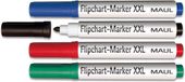MAUL Flipoverstift, rond 4 st, 2,5 - 3,0 mm, zwart