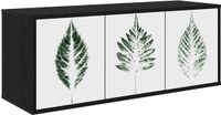 vidaXL meuble TV mural HANAU 102 x 33 x 40 cm chêne noir