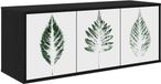 vidaXL meuble TV mural HANAU 102 x 33 x 40 cm chêne noir