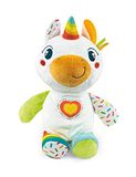 Clementoni 17846 Mijn kleine eenhoorn sprekend pluche dier met muziek, activiteitsspeelgoed baby, educatief speelgoed voor kinderen vanaf 6 maanden