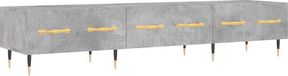 vidaXL Tv-meubel 150x36x30 cm bewerkt hout betongrijs