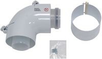 Vaillant Bocht 87 graden Condensatie konz., PP, 60/100 mm, m. reinigingsd., 303916