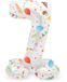 Folat Staande Folieballon Cijfer 7 Joyful Party - 72 cm