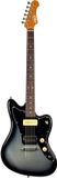JET Guitars JET JJ-350 Baritone Moonburst Offset Elektrische Gitaar H + P90 Baritone 27 inch Rosewood Toets