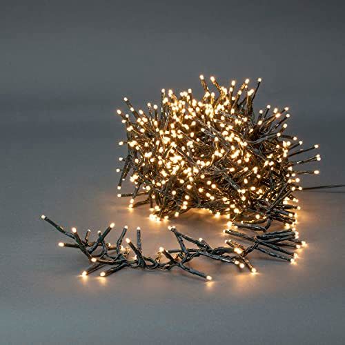 Nedis CLCS768 - Clusterverlichtingssnoer - 768 LED's - Warm Wit - 5.6 Meter - Groen