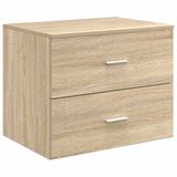vidaXL Wandgemonteerde Badkamerkast Sonoma Eiken 62,5 x 44,5 x 50 cm