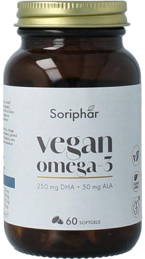 Soriphar Omega 3 DHA + ALA Vegan (60 softgels)