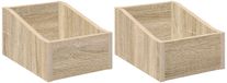 vidaXL Boîte de disques vinyles 2 pièces Sonoma Chêne 23 x 33 x 16 cm Bois traité