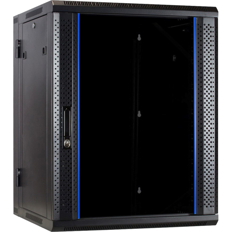 Digital Spectrum Solutions 15 HE serverkast, omkeerbare wandbehuizing met glazen deur (BxDxH) 600 x 600 x 770 mm