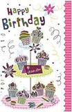 Susy Card 40009537 verjaardagskaart ''Etagere met muffins'', afmetingen: 17 x 11 x 0, 1 cm