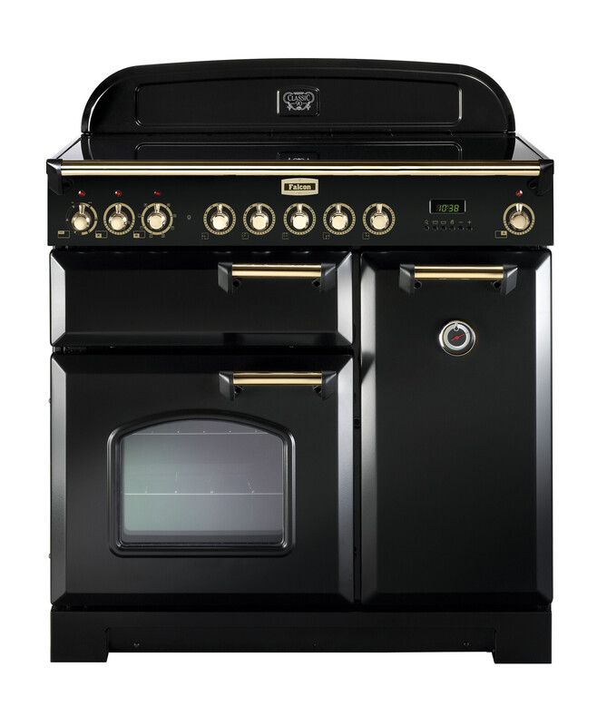 Falcon Classic Deluxe 90 Range Cooker - Induction - Black - A