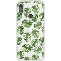 Icecat Bedrukt siliconen hoesje compatibel met Y6S Monstera Leaves