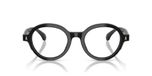 Moncler Lunettes de vue unisexe noir rondes 47mm