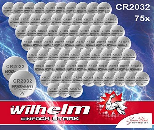 Wilhelm 75 x CR2032 batterij Lithium 3 V - Wegwerpbatterijen