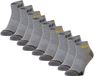 Caterpillar CAT Enkelsokken Heren Work Sneakers 9-paar Korte Werksokken Grijs - Maat 39-42