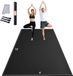 VEVOR Trainingsmat Antislip Yogamat Gym Pilates 3,6x1,8m Zwart PVC 7mm