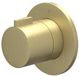 IVY Pact Symmetry Afbouwdeel voor Flow-Through Stopkraan met Rond Rozet - Geborsteld Mat Goud PVD