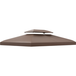 Toit de remplacement pour tonnelle, dimensions 3x4 mètres, couleur marron