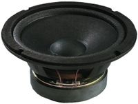 Monacor SP-17/4 Universele Luidspreker, Ideaal Voor Low-Midrange Bereik, Zwart