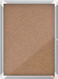 Nobo Premium Plus Afsluitbare Glazen Binnenvitrine - Kurk - 4xA4 Formaat