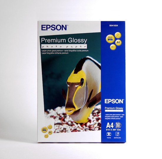 Epson Premium Glossy Photo Paper - A4 - 50 Sheets - C13S041624