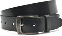 Timbelt Leren Riem voor Dames en Heren - Breedte 4 cm - Riem Echt Leer - Zwart