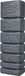 4rain SLIM STONE DECOR Wandtank 350 Liter grafietgrijs