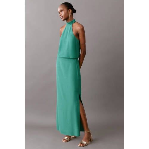 MANGO TEEN maxi rok groen