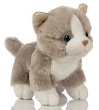Uni-Toys - Kat baby (grijs), staand - 13 cm (hoogte) - pluche kitten - pluche dier, knuffeldier, HT-30305