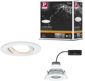 Paulmann Lampe encastrable LED Nova Plus Coin orientable IP65 ronde 6W 470lm 2700K Blanc mat